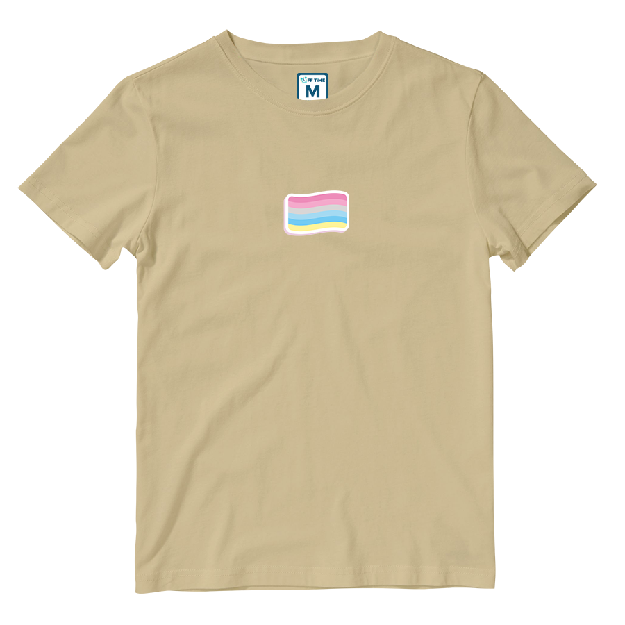 Cotton Shirt: Genderflux Flag