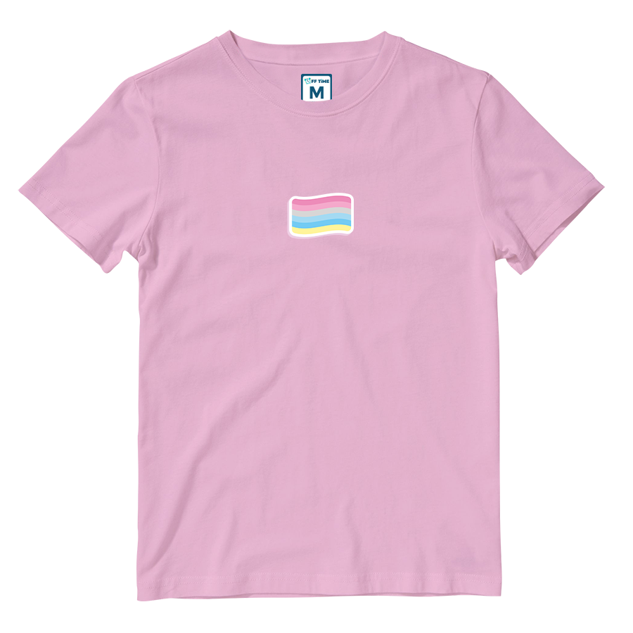 Cotton Shirt: Genderflux Flag
