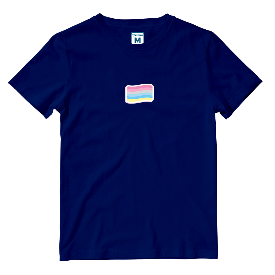 Cotton Shirt: Genderflux Flag