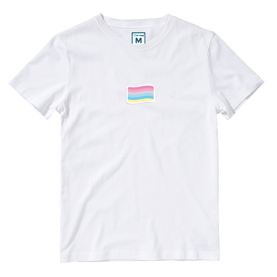 Cotton Shirt: Genderflux Flag