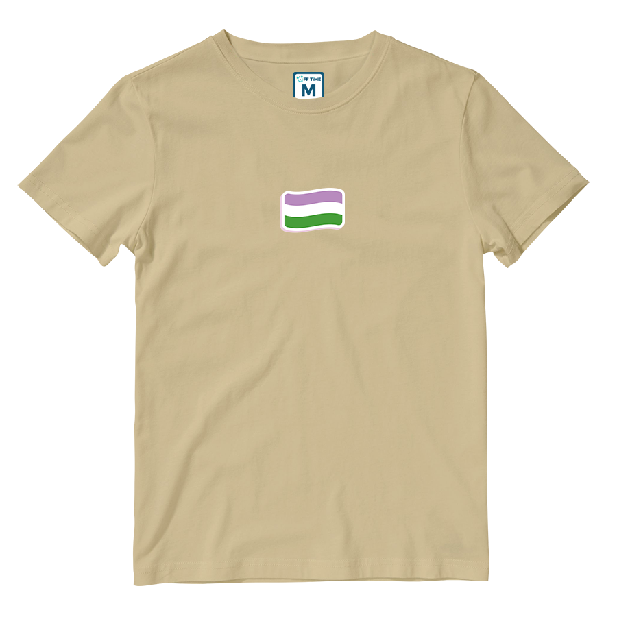 Cotton Shirt: Genderqueer Flag