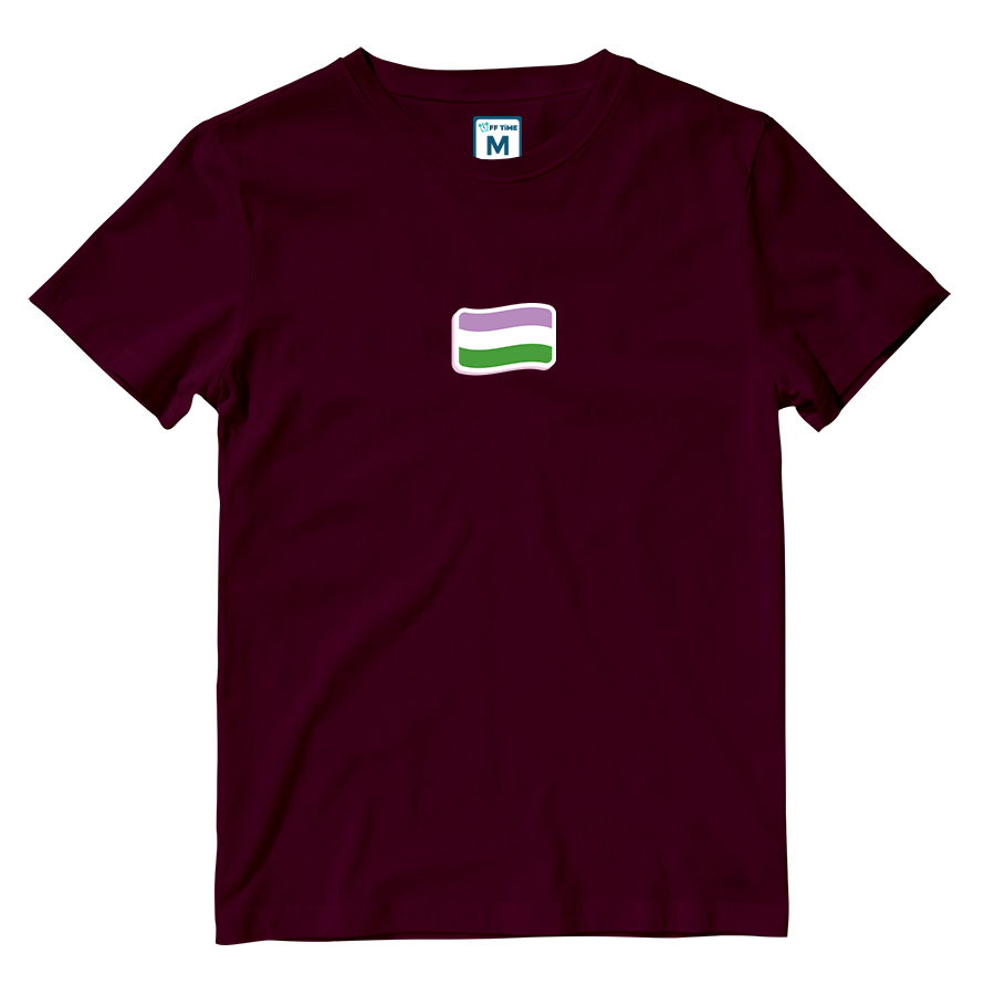 Cotton Shirt: Genderqueer Flag