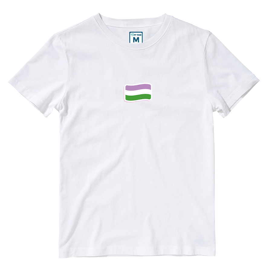 Cotton Shirt: Genderqueer Flag