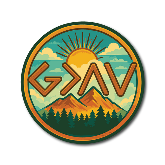Acrylic Vehicle Badge: God is Greater