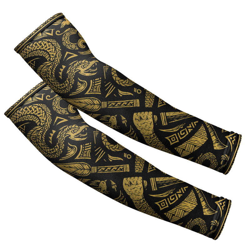 Arm Sleeves: Golden Tattoo