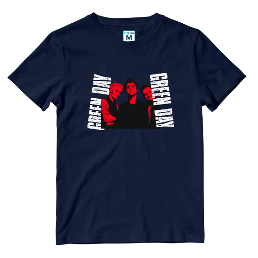 Cotton Shirt: Green Day Grunge