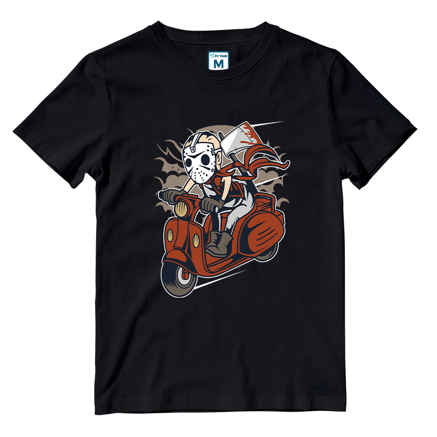 Cotton Shirt: Halloween Scooter