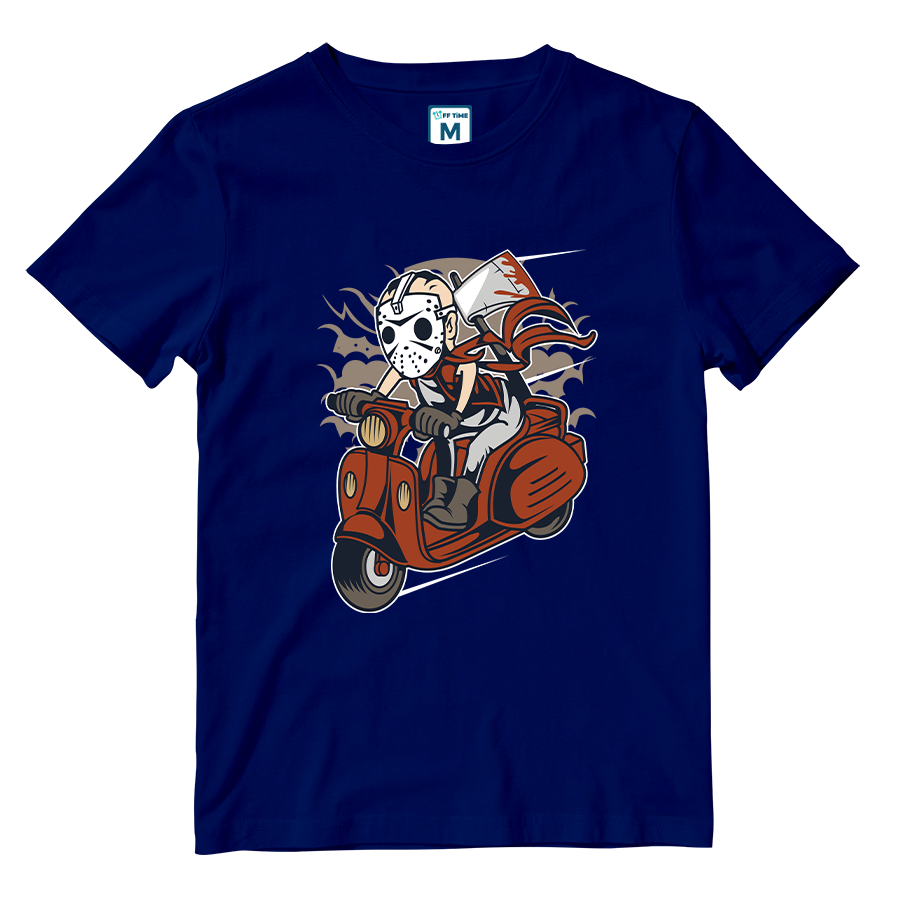 Cotton Shirt: Halloween Scooter