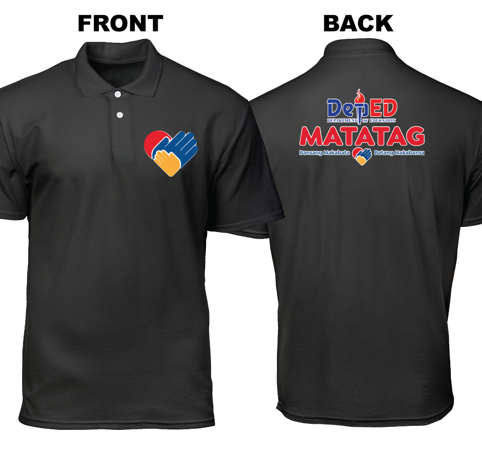 Cotton Polo Shirt: Heart DepEd Pocket (Front and Back)