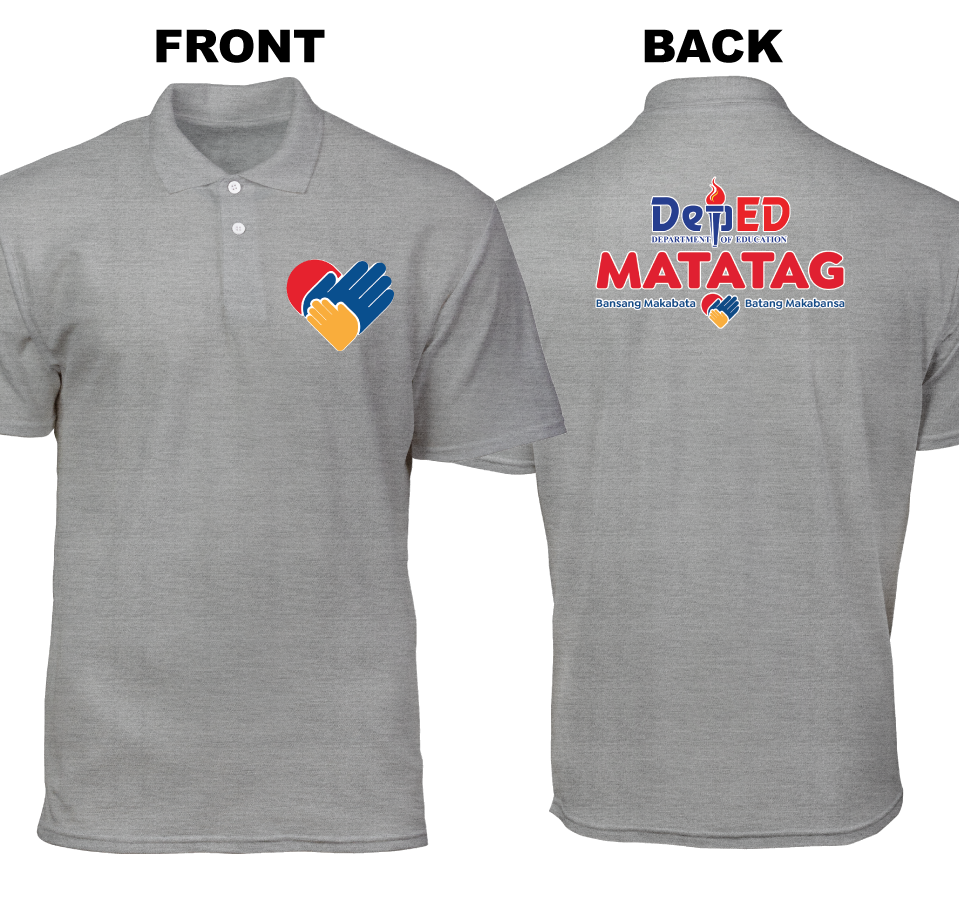 Cotton Polo Shirt: Heart DepEd Pocket (Front and Back)