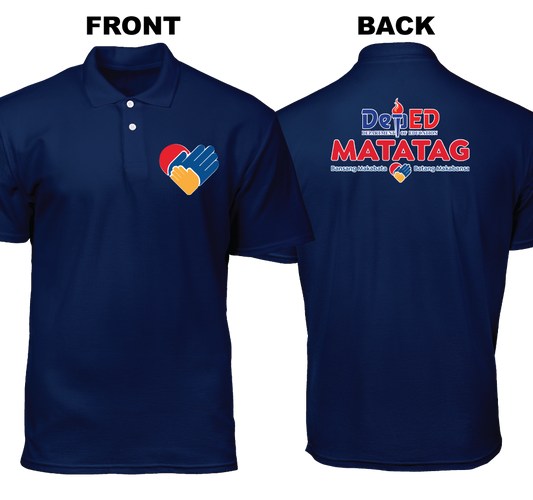 Cotton Polo Shirt: Heart DepEd Pocket (Front and Back)