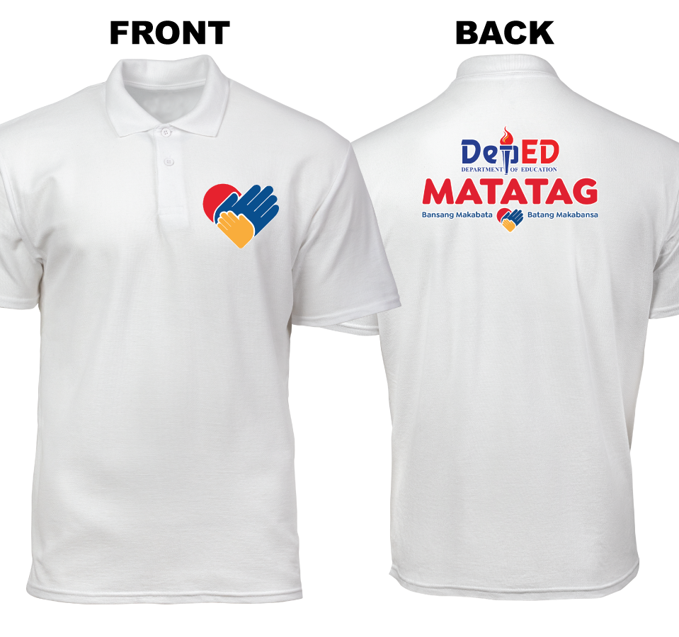 Cotton Polo Shirt: Heart DepEd Pocket (Front and Back)