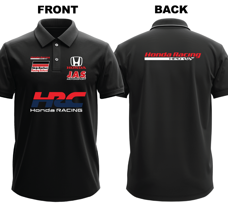 Drifit Polo Shirt: Honda HRC (Front and Back)