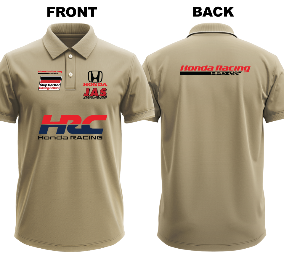 Drifit Polo Shirt: Honda HRC (Front and Back)