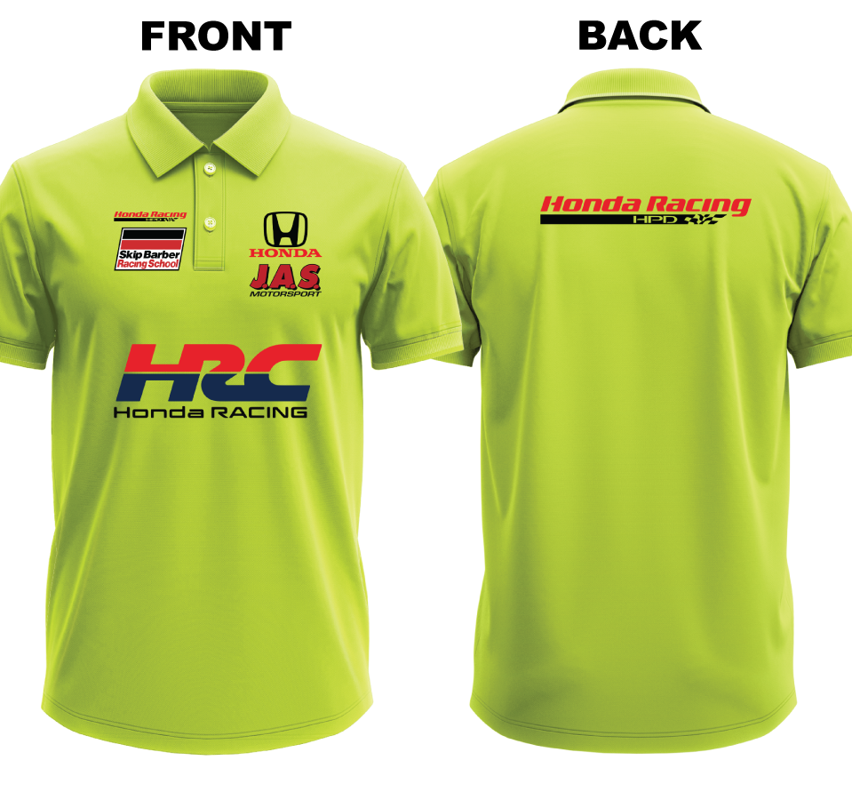 Drifit Polo Shirt: Honda HRC (Front and Back)