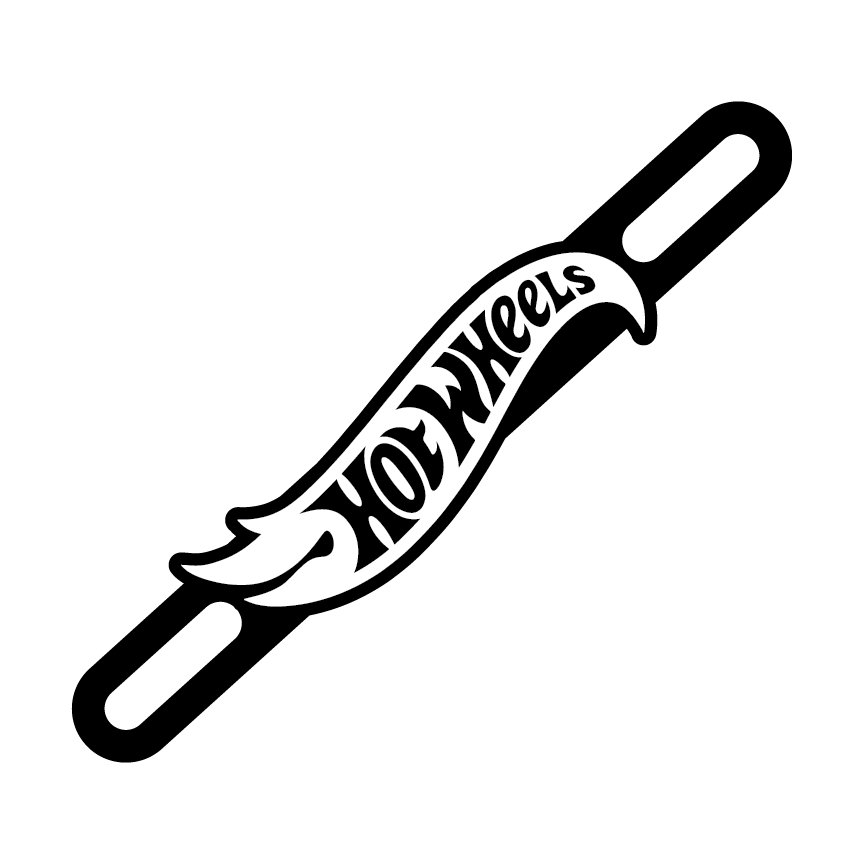 Motorcycle Plate Badge: Hot Wheels