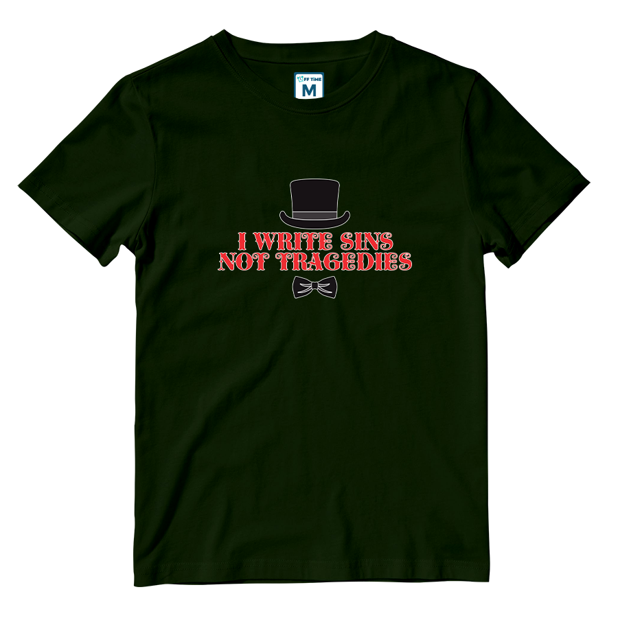 Cotton Shirt: I Write Sins Not Tragedies