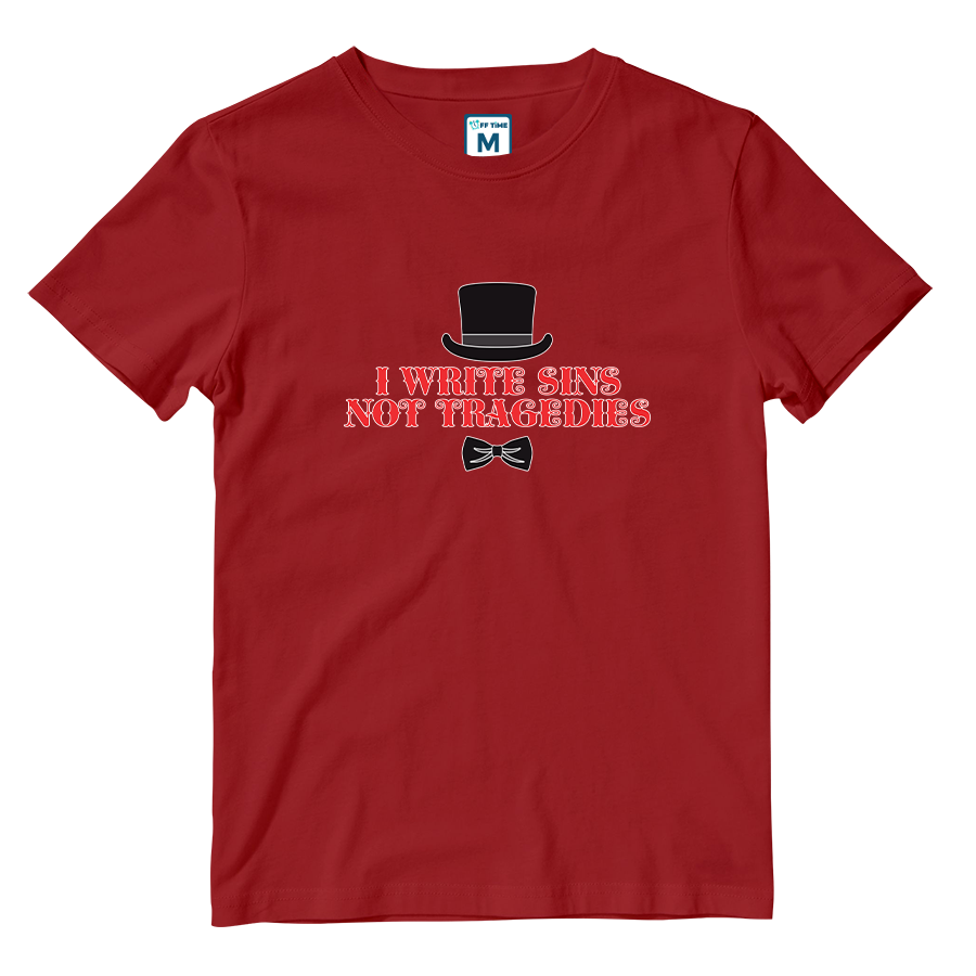 Cotton Shirt: I Write Sins Not Tragedies