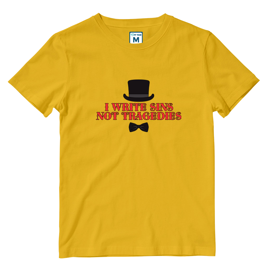Cotton Shirt: I Write Sins Not Tragedies