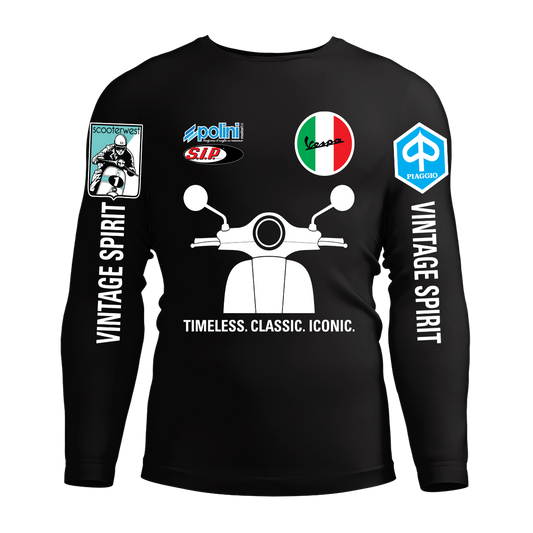 Long Sleeve Drifit Shirt: Iconic Vespa