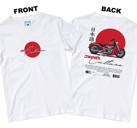 Cotton Shirt: Japan Culture  (Front and Back)