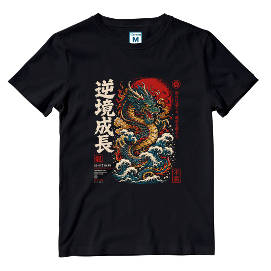 Cotton Shirt: Japanese Dragon