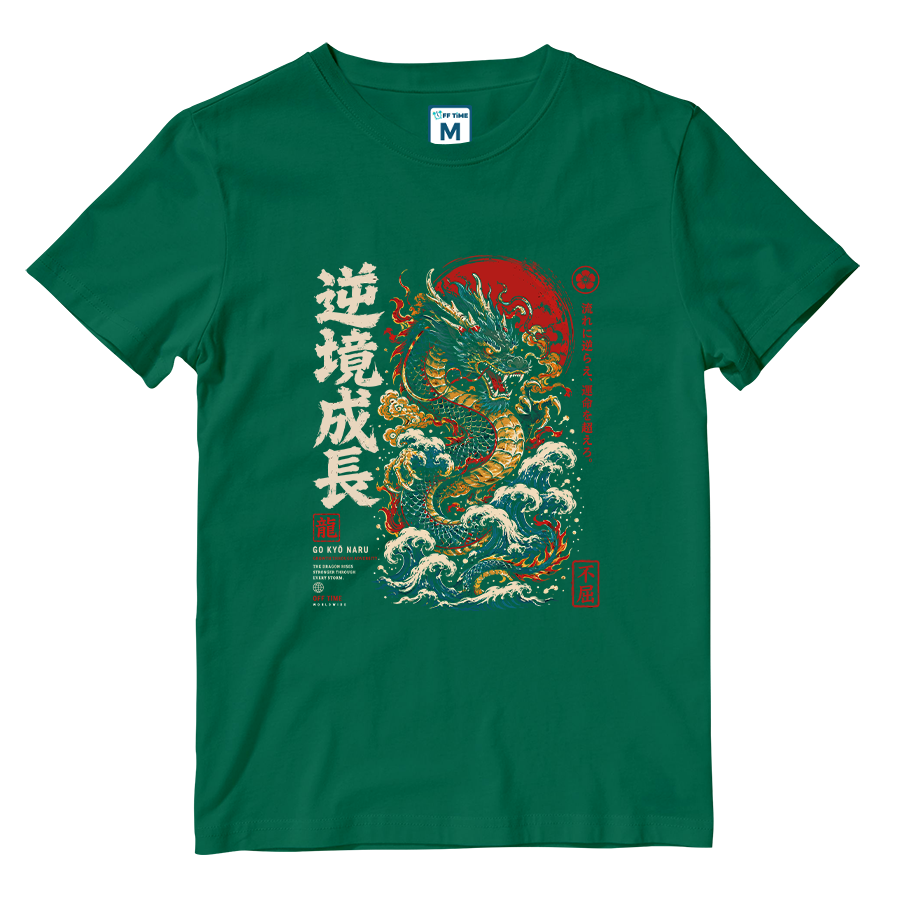Cotton Shirt: Japanese Dragon