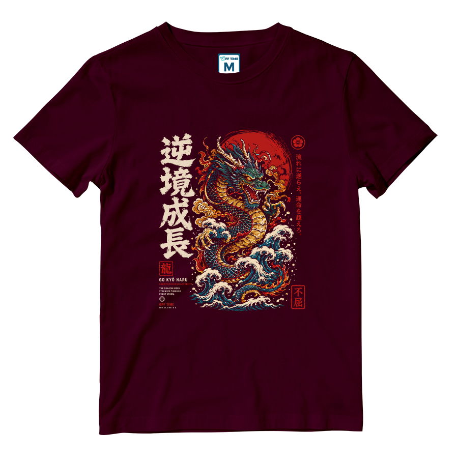 Cotton Shirt: Japanese Dragon