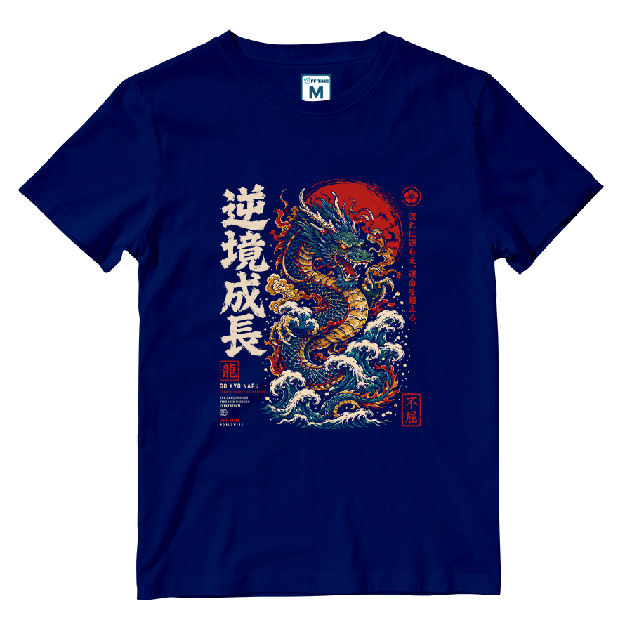 Cotton Shirt: Japanese Dragon