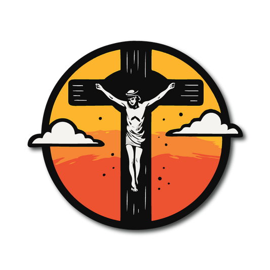 Acrylic Vehicle Badge: Jesus Cross