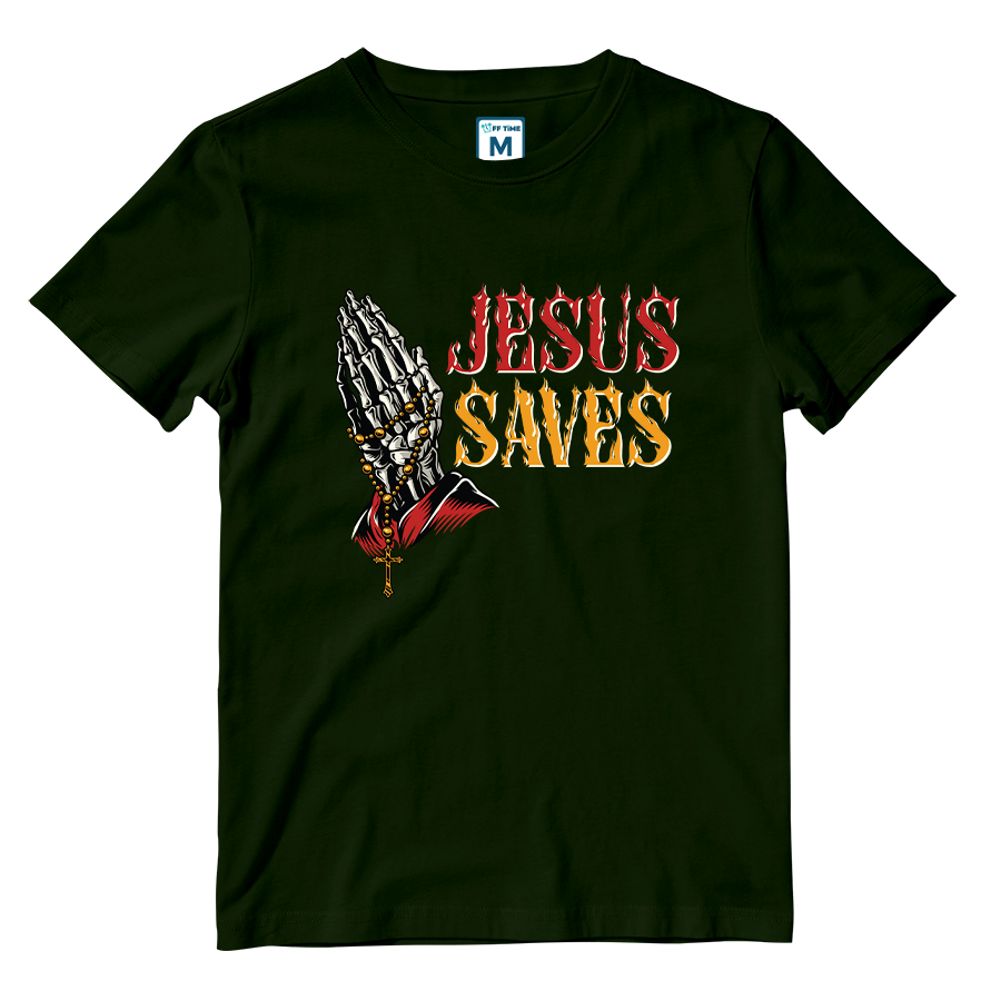 Cotton Shirt: Jesus Saves