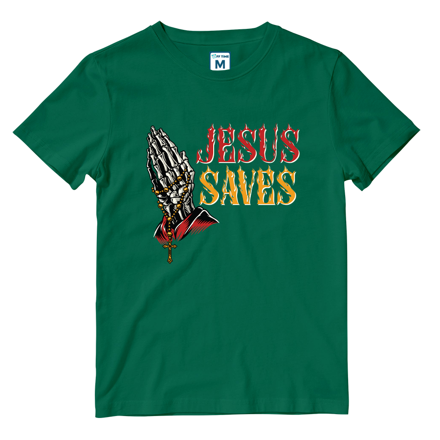 Cotton Shirt: Jesus Saves