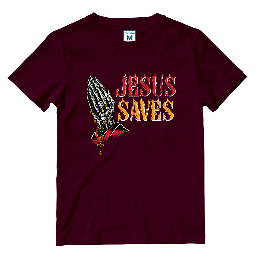 Cotton Shirt: Jesus Saves