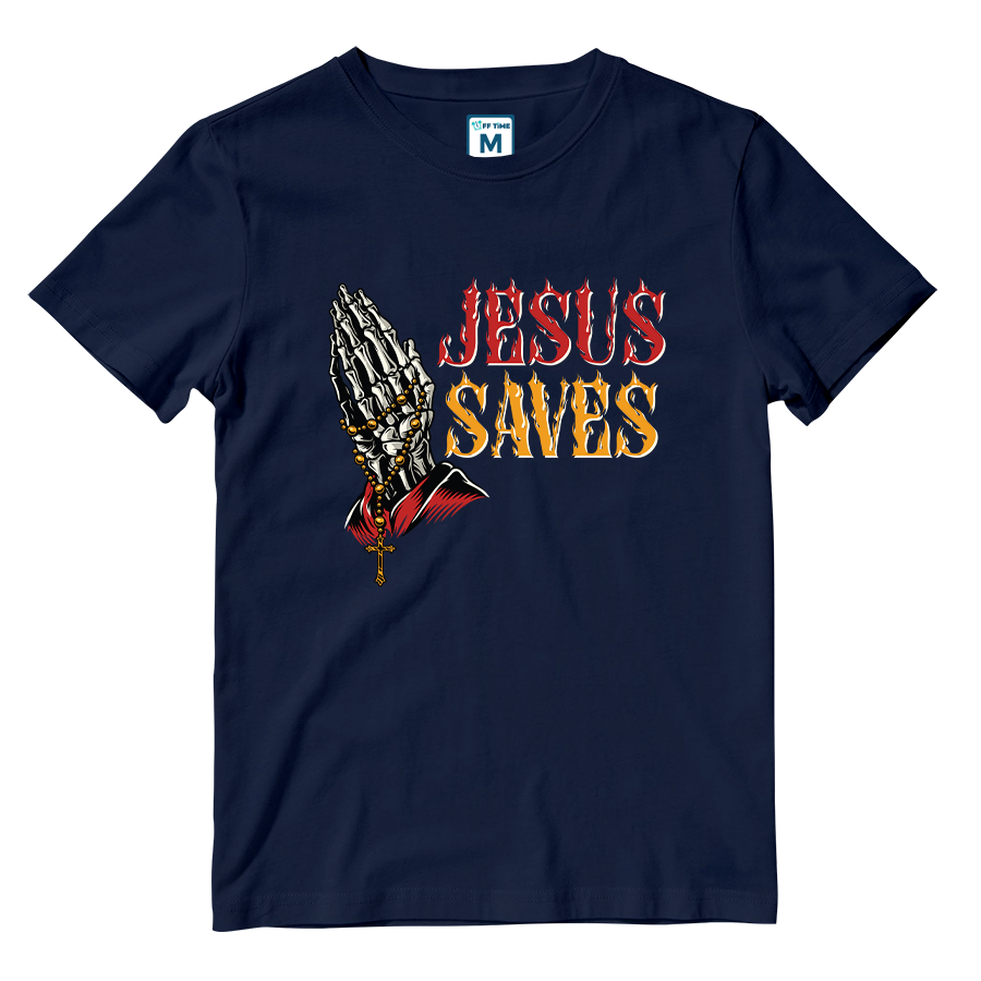 Cotton Shirt: Jesus Saves