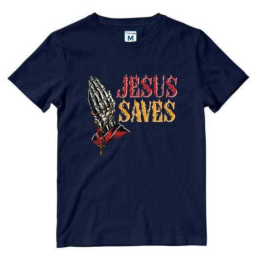Cotton Shirt: Jesus Saves