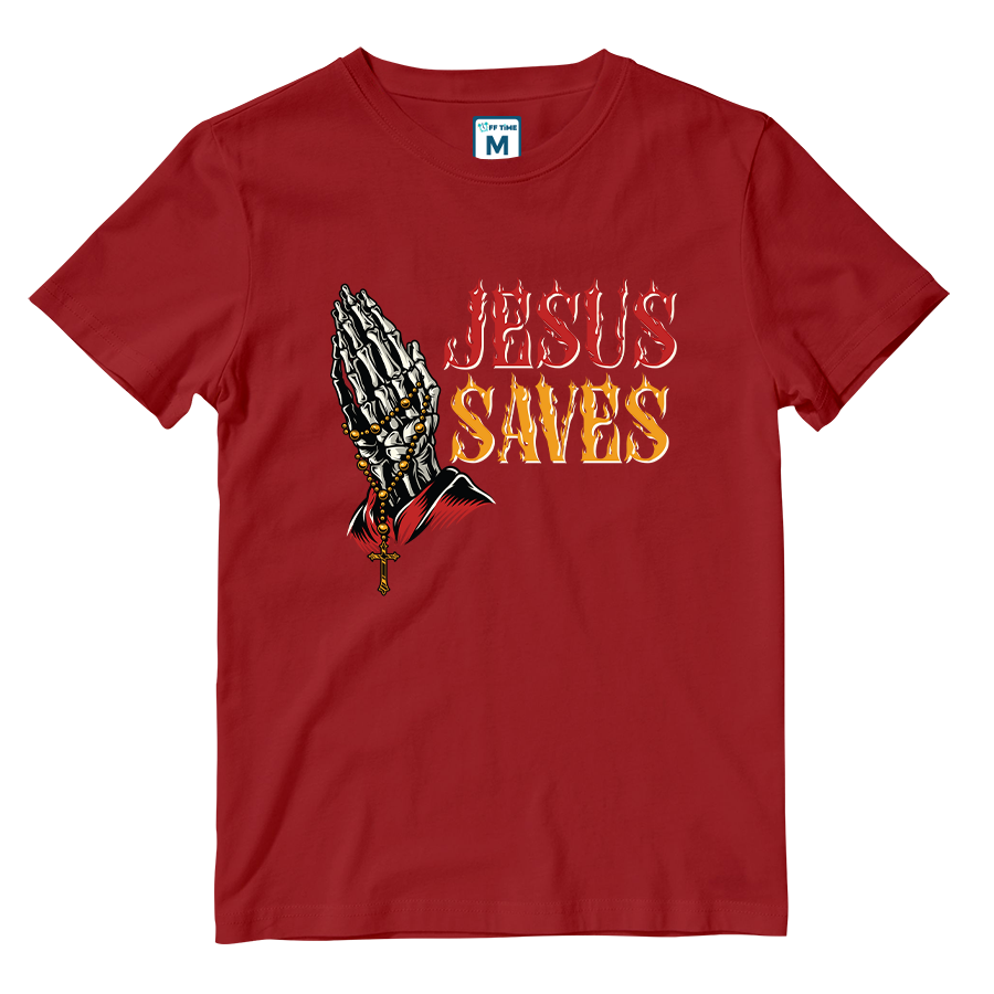 Cotton Shirt: Jesus Saves