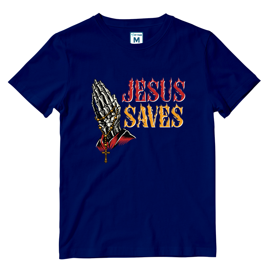 Cotton Shirt: Jesus Saves