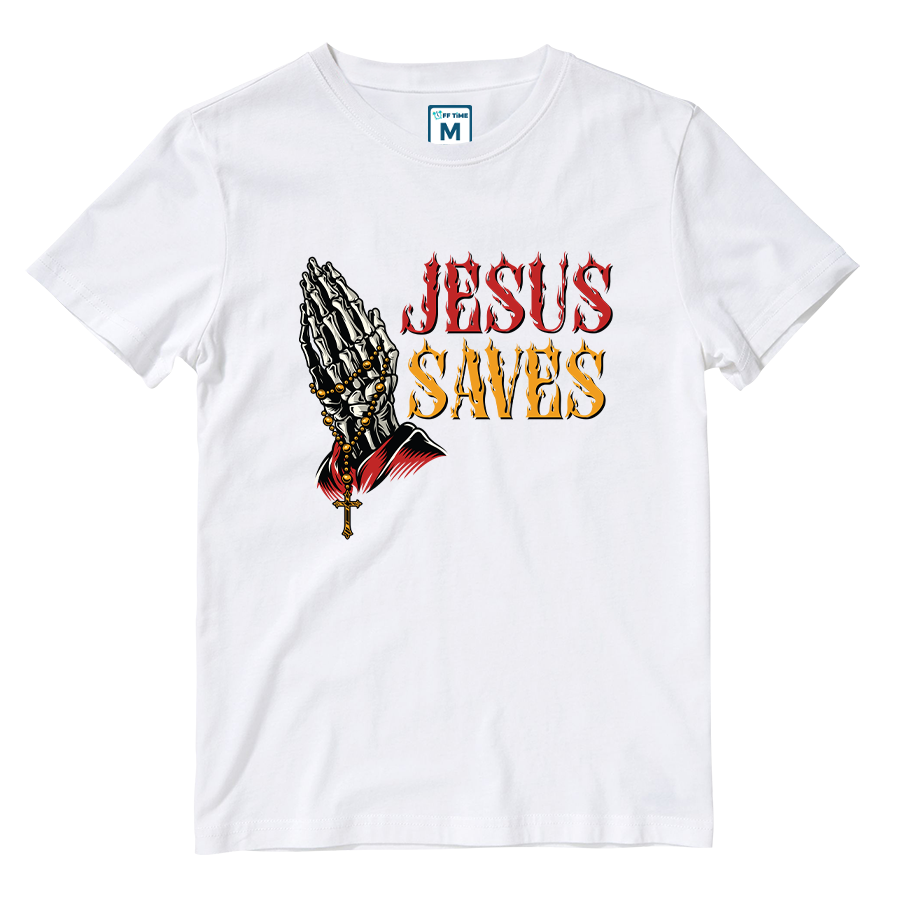 Cotton Shirt: Jesus Saves