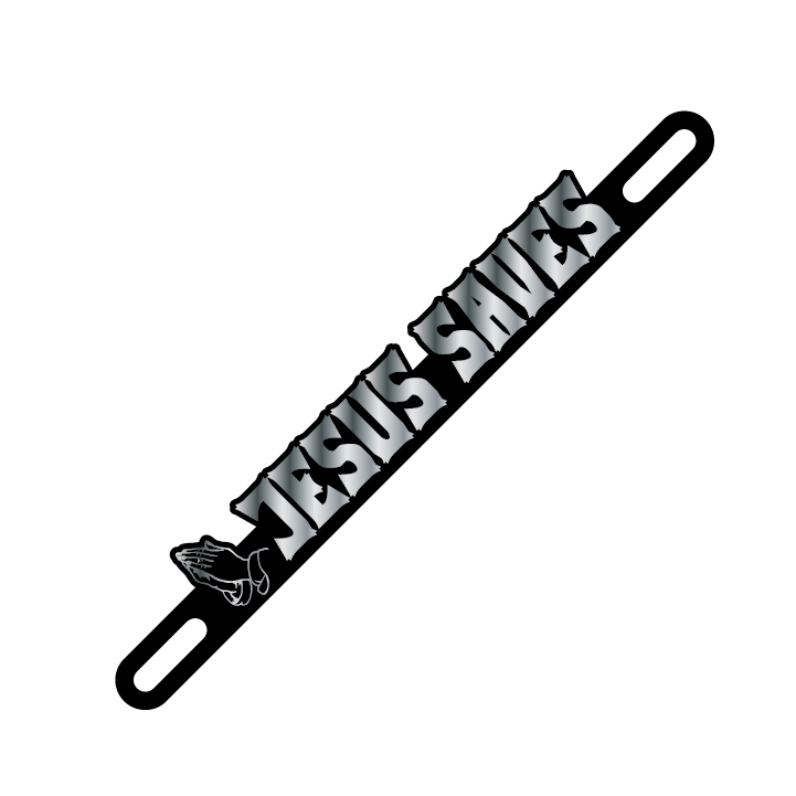 Car Plate Badge: Jesus Saves