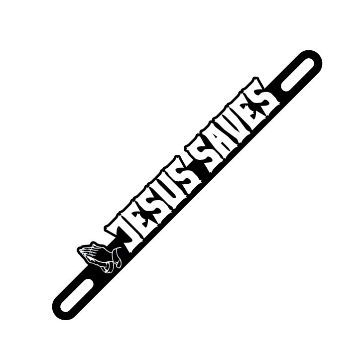 Car Plate Badge: Jesus Saves