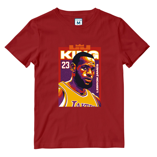 Cotton Shirt: king L James 23 NBA