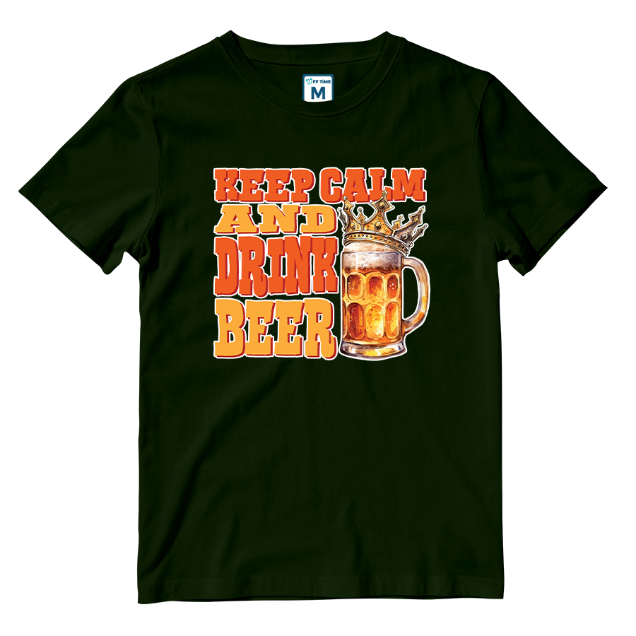 Cotton Shirt: Keep Calm Beer