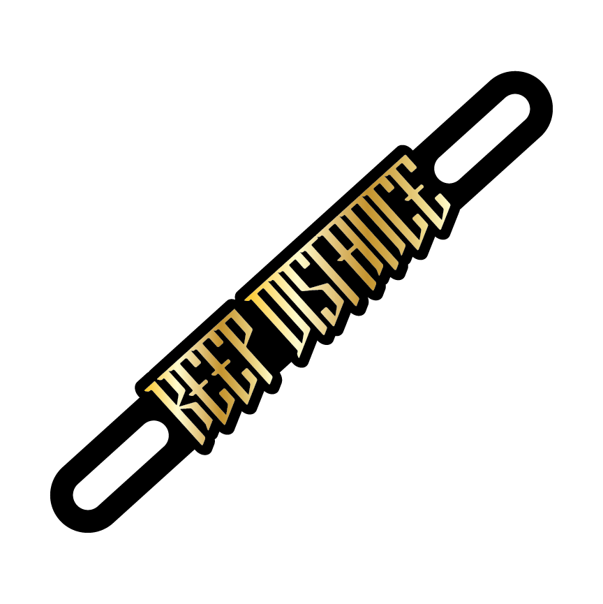 Motorcycle Plate Badge: Keep Distance