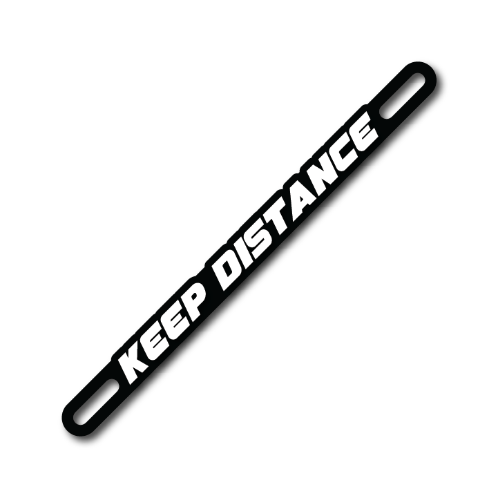 Car Plate Badge: Keep Distance