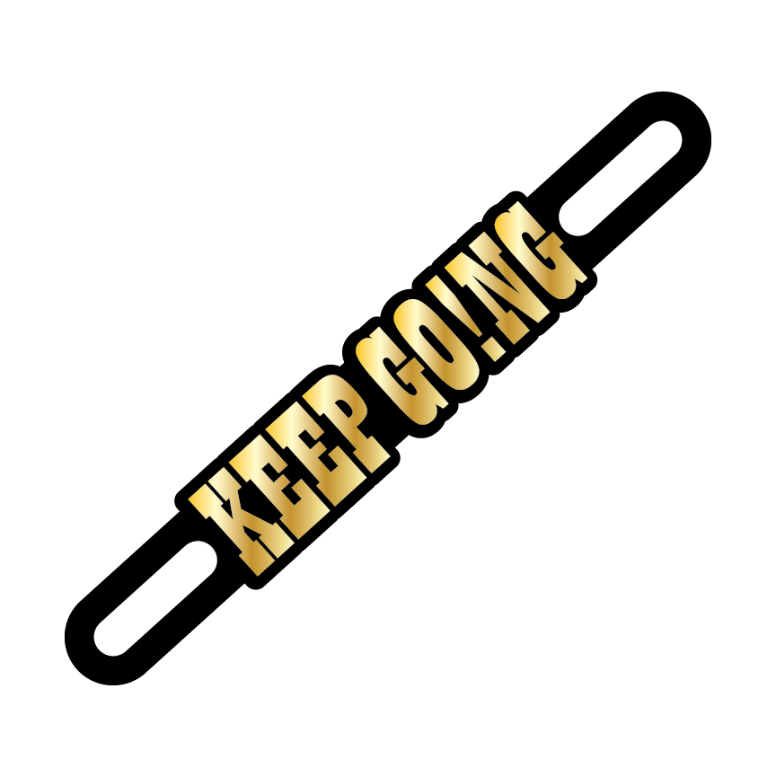 Motorcycle Plate Badge: Keep Going