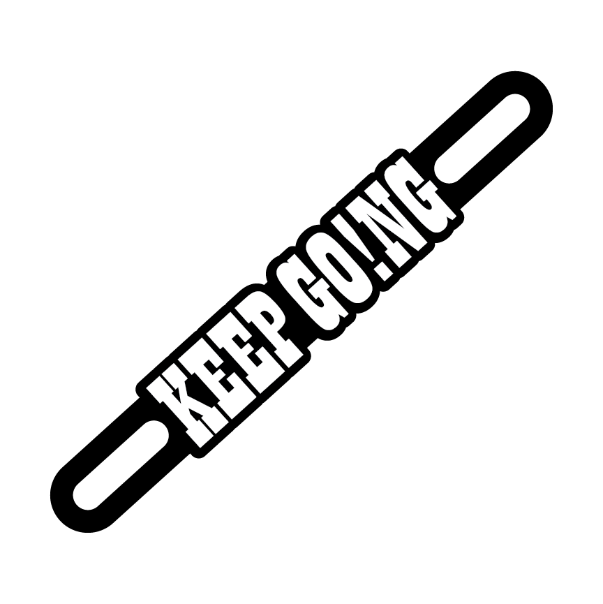 Motorcycle Plate Badge: Keep Going