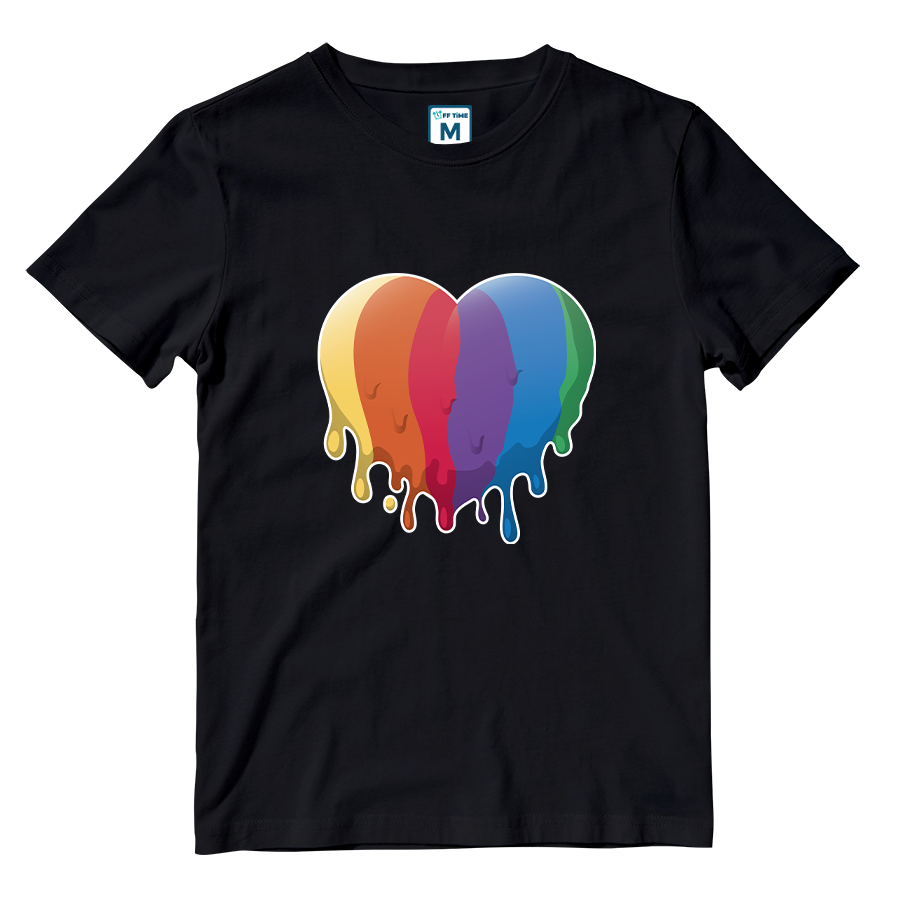 Cotton Shirt: LGBT Heart