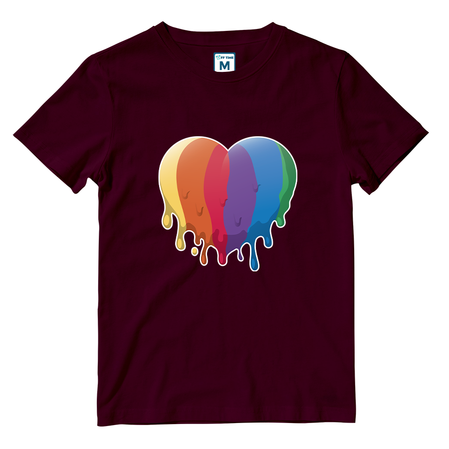 Cotton Shirt: LGBT Heart