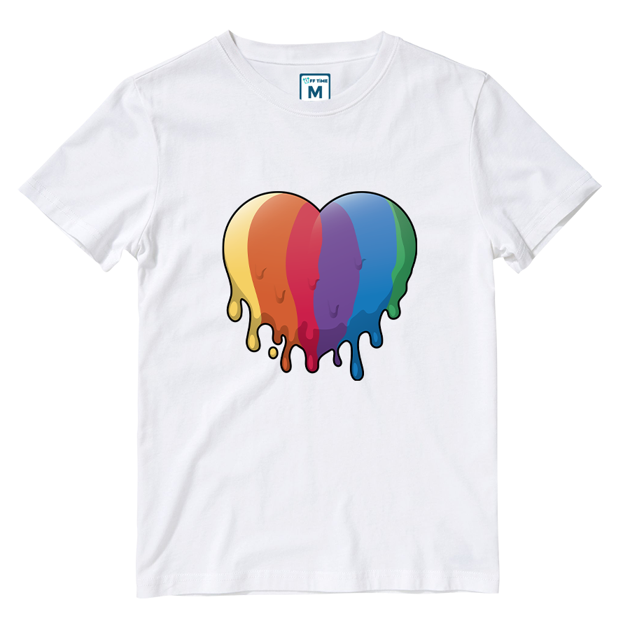 Cotton Shirt: LGBT Heart