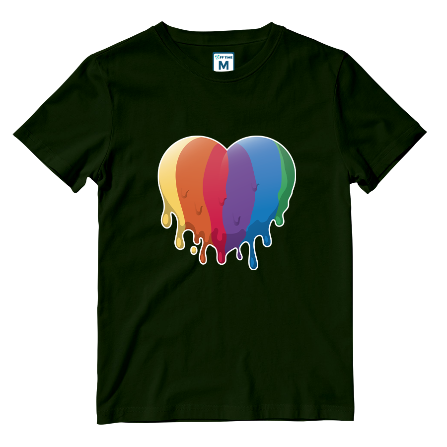 Cotton Shirt: LGBT Heart